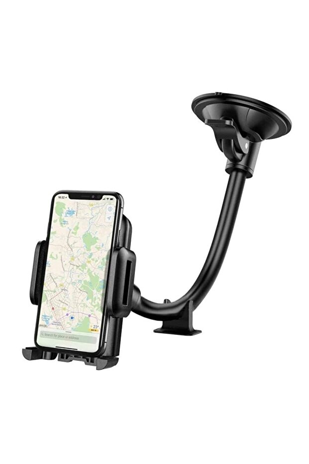 Car Phone Holder Mount, Universal Car Phone Mount for Dashboard & Windshield with Strong Suct