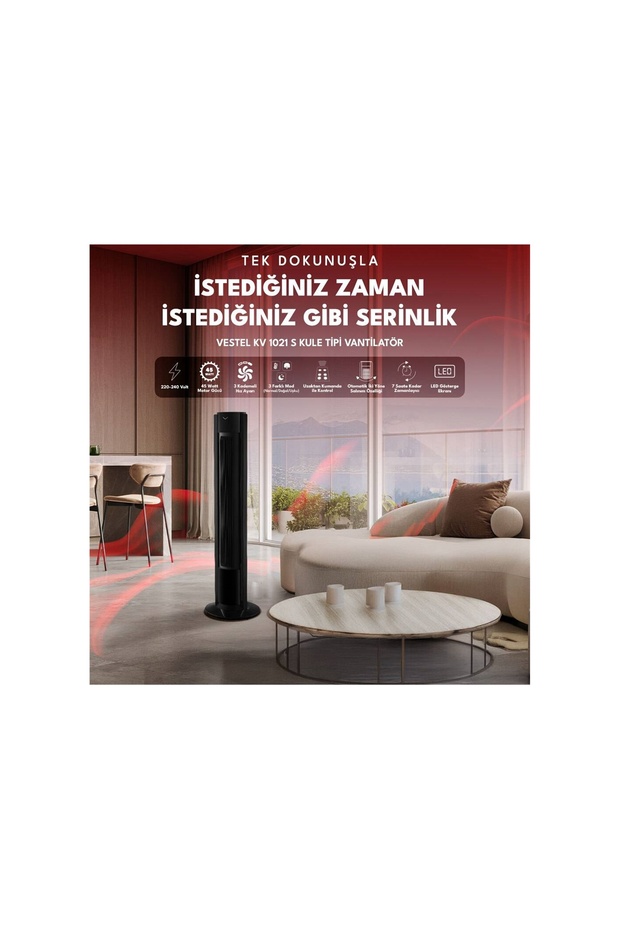 KV 1021 S Kule Tipi Vantilatör - 8