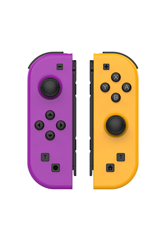 وحدة تحكم Joy Pad Joycons باللون الأرجواني والبرتقالي لجهاز Nintendo Switch ولوحة تحكم لاسلكية للألعاب - 1