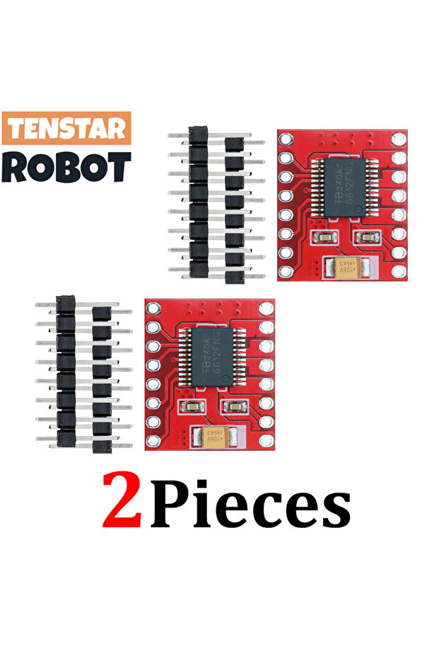 2pcs TB6612 Module TENSTAR 2pcs TB6612 Dual Motor Driver Board 1A TB6612FNG Microcontroller