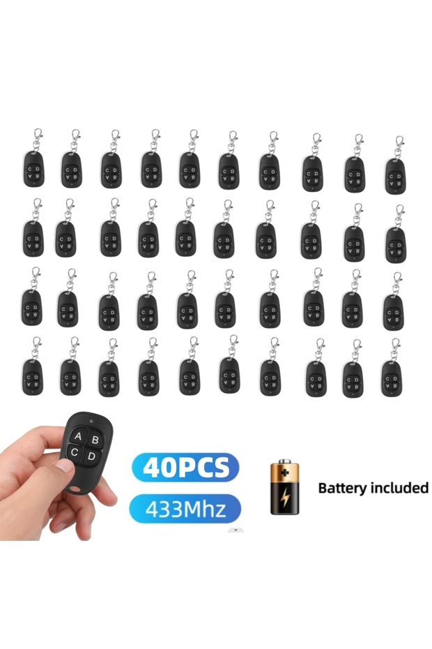 40PCS 433 Mhz RF Copy Remote Control Key 433.92mhz 4CH Transmitter Duplicated Cloning Code Car Key F - 1
