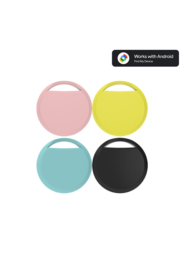 Neon Earth 4pcs Bluetooth GPS Tracker for Android Phones Work With Google Find My App Key Finder Pet - 1