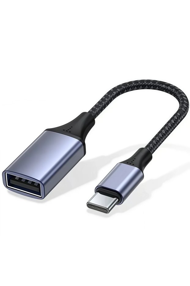 Grey USB Type-C to USB 3.0 Female OTG Adapter Cable-High-Speed Data Transfer,Extension Cord for Lapt