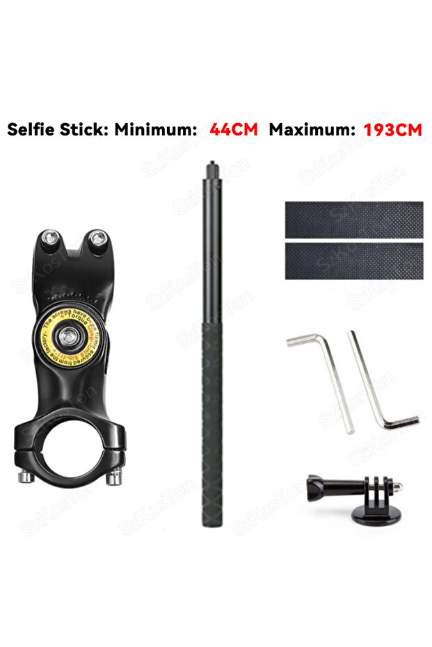 مجموعة دراجة نارية E دراجة نارية عصا سيلفي حامل أحادي القطب حامل مقود لـ Insta360 X5 X3 X