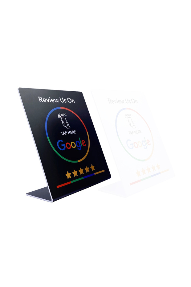 Black-LK-B-NFC 5YOA NFC Card Google Review Station 13.56Mhz programable table NFC Google Reviews di