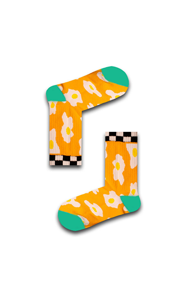 2'li Papatya Renkli Çorap Set - 2