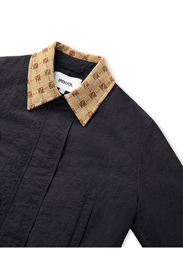 Monogram jakarlı mont - 4