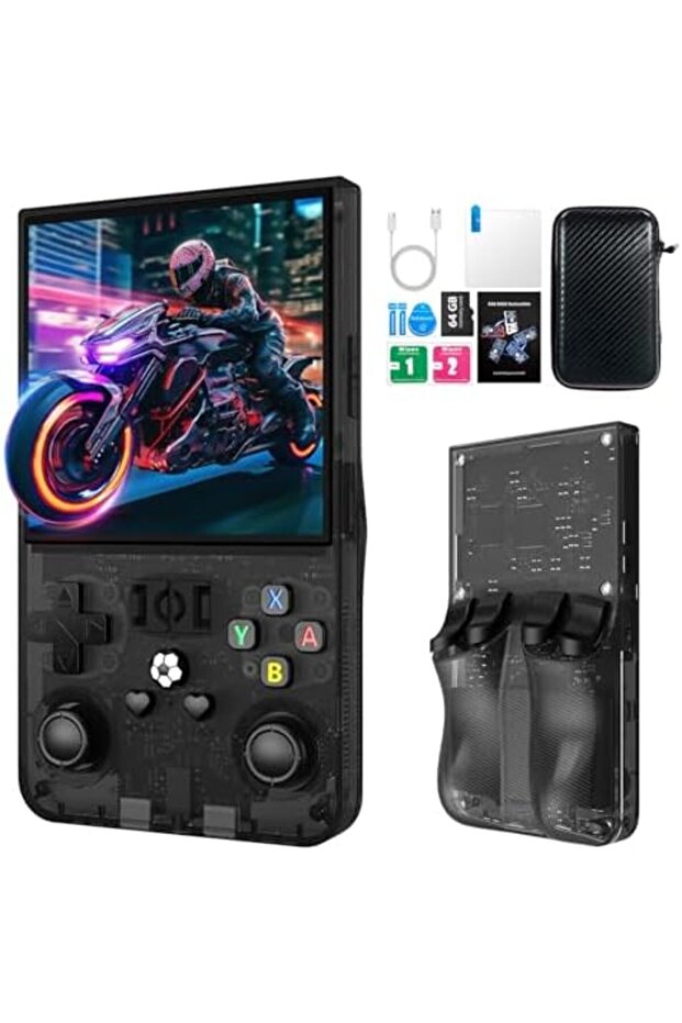 2025 New R36MAX Retro Handheld Game Console, 4.0 Inch IPS Screen Retro Gaming Console, Linux System, - 2