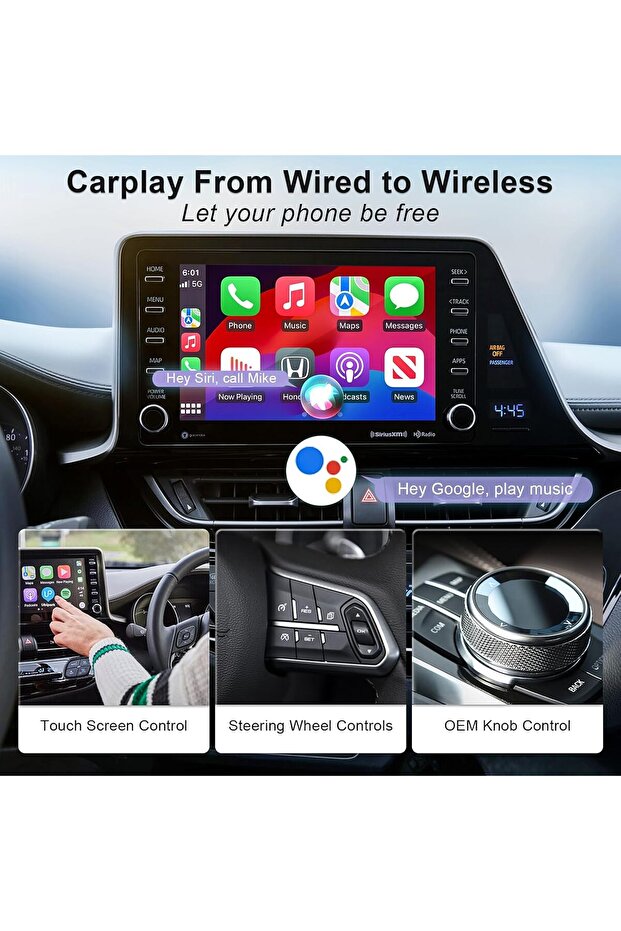 Wireless CarPlay Adapter for OEM Wired Carplay/android Auto to Wireless Connection - 5