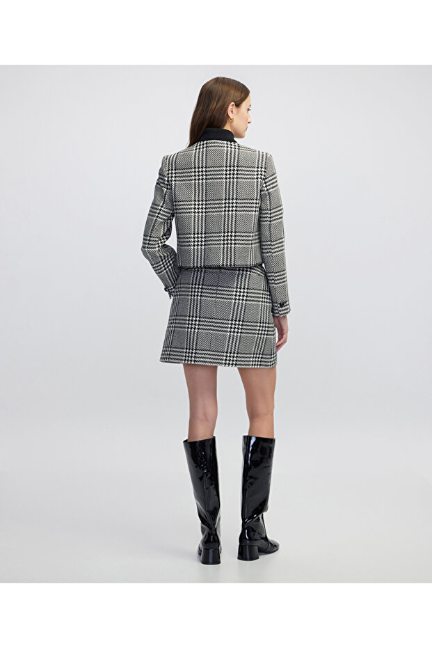 Ekose desen ceket - 7