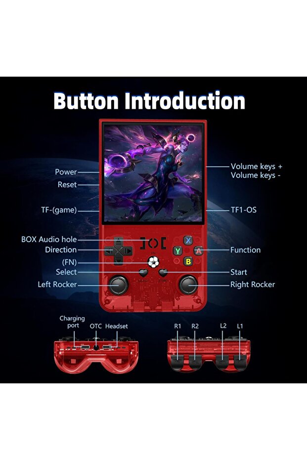 وحدة تحكم ألعاب محمولة R36MAX جديدة لعام 2025، شاشة IPS مقاس 4.0 بوصة، نظام Linux، - 7