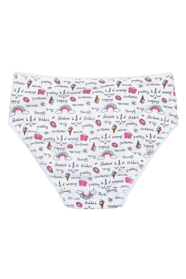 مجموعة من 3 سراويل داخلية مطبوعة بألوان قوس قزح - متعددة الألوان - 7