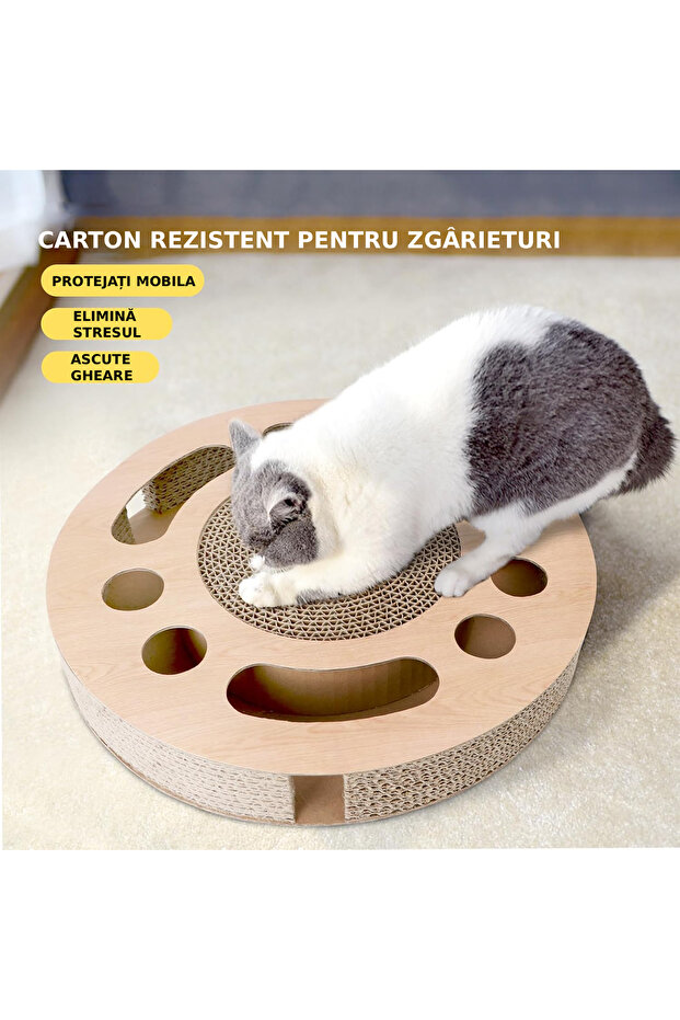 Sofia CONCEPT® 3-in-1 cat play set, round shape, brown - 6