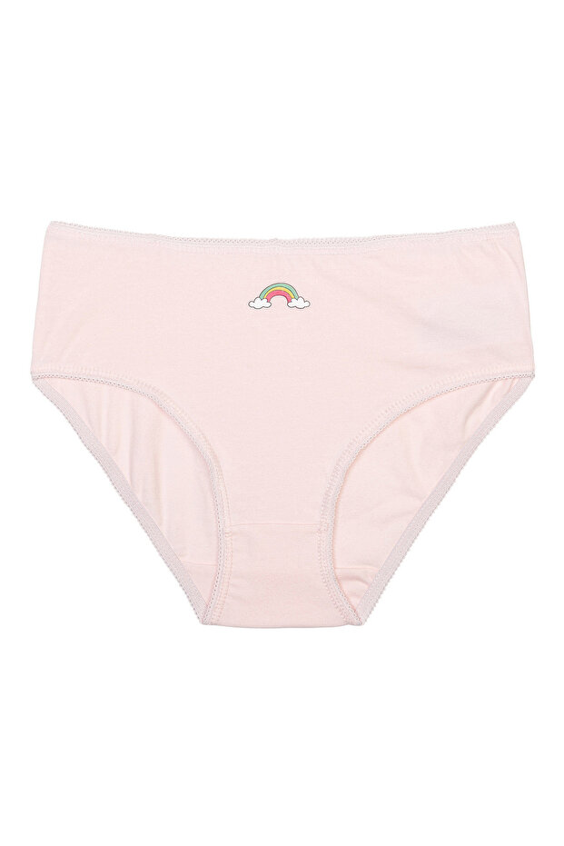 3 Pack Rainbow All Over Printed Knickers - Multicolor - 4