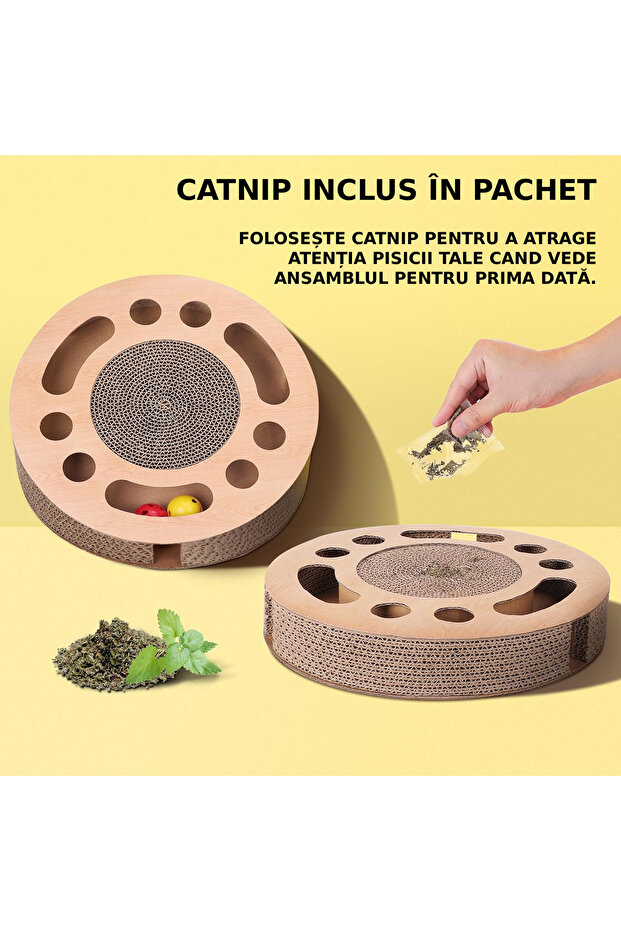 Sofia CONCEPT® 3-in-1 cat play set, round shape, brown - 3