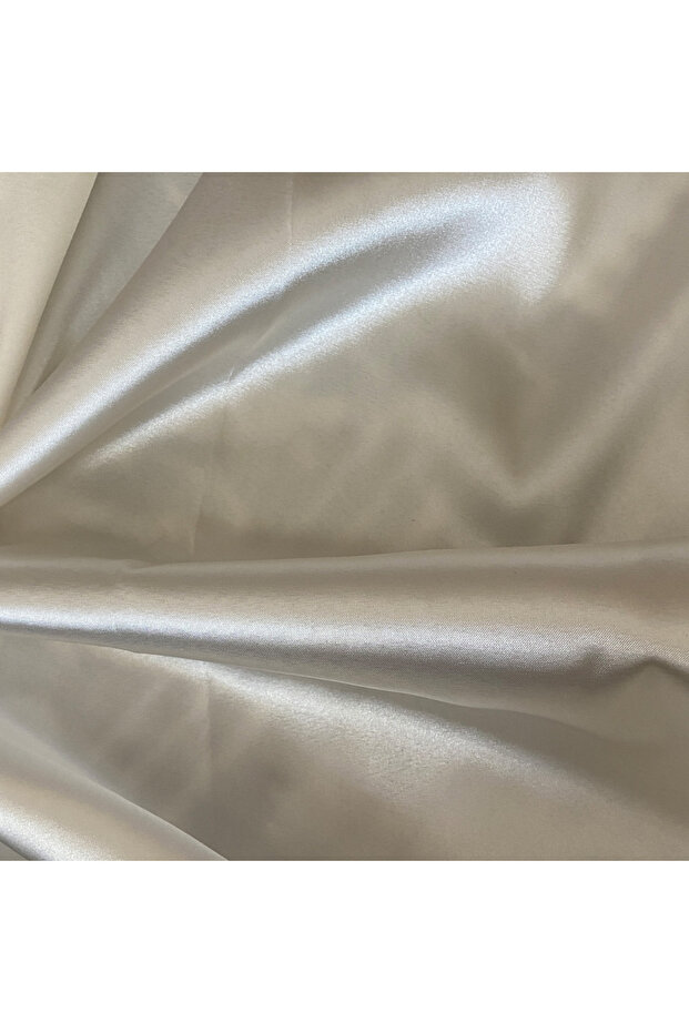 Genel Markalar Ekru Saten Kumaş 150 Cm En ( Ithal Saten )