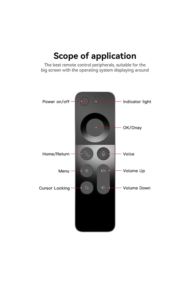 W3 4-in-1 Air Mouse Remote – Wireless Keyboard, Mouse & Infrared Control for Smart TVs - 6