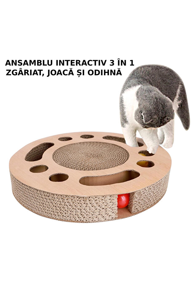 Sofia CONCEPT® 3-in-1 cat play set, round shape, brown - 5
