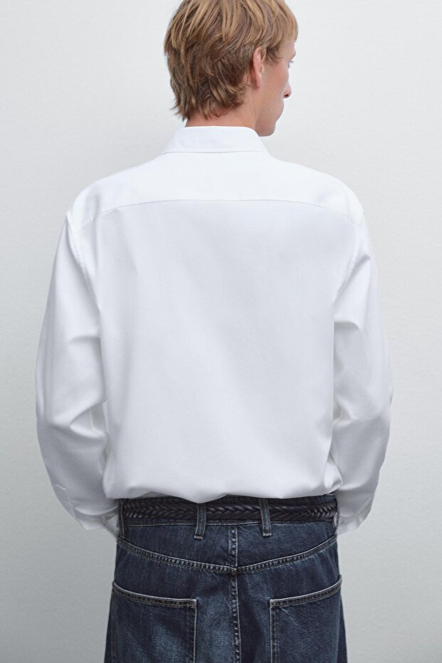 Regular fit dokulu gömlek - 3