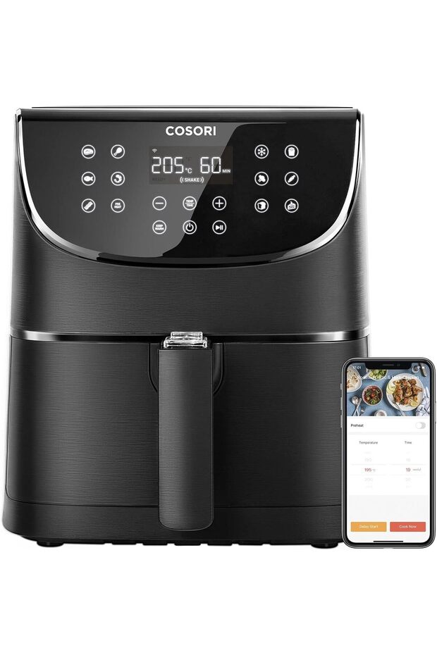 Akıllı WiFi Sıcak Hava Fritözü 5.5 Litre Air Fryer XXL - 1