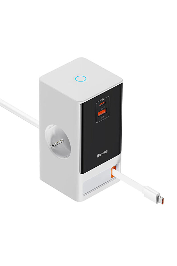 Prelungitor Shuko 65W USB, 2xTip-C - 1