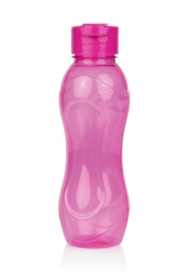 Children's Pink Colored Transparent Water Bottle 750 ml for School and Daily Use