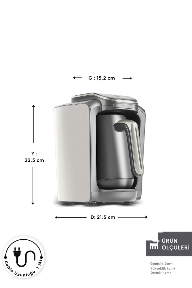 Hatır Neo török kávéfőző 5 csésze kapacitású Starlight - 2