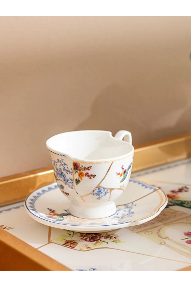 LCW HOME Ekru Baskılı 2 Kişilik Kahve Fincan Takımı 90 Ml - 3