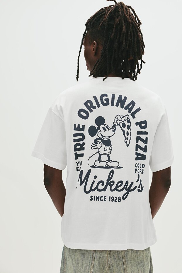 Mickey Mouse baskılı t-shirt - 2