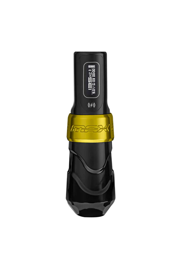 Flux Max | 4.0 mm Stroke | Gold Stealth Renk | Tek Bataryalı - Kablosuz Dövme Makinesi - 1