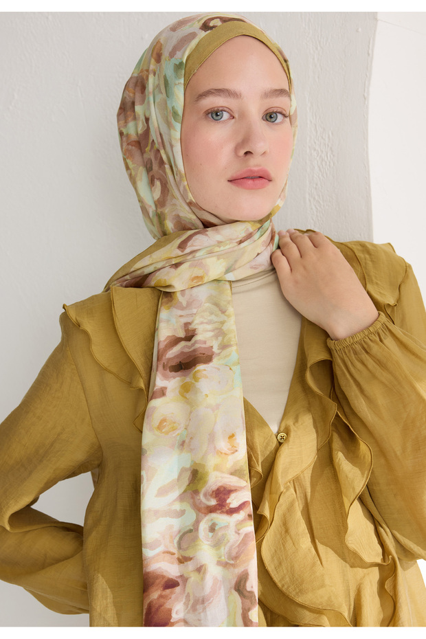 ASTRA FLOŞ VİSKON ŞAL SOFT SARI - 5