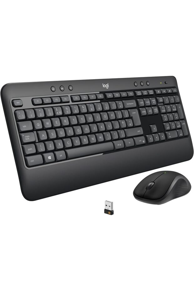 MK540 Wireless Keyboard and Mouse Combo for Windows, 2.4 GHz Wireless - Black - 1