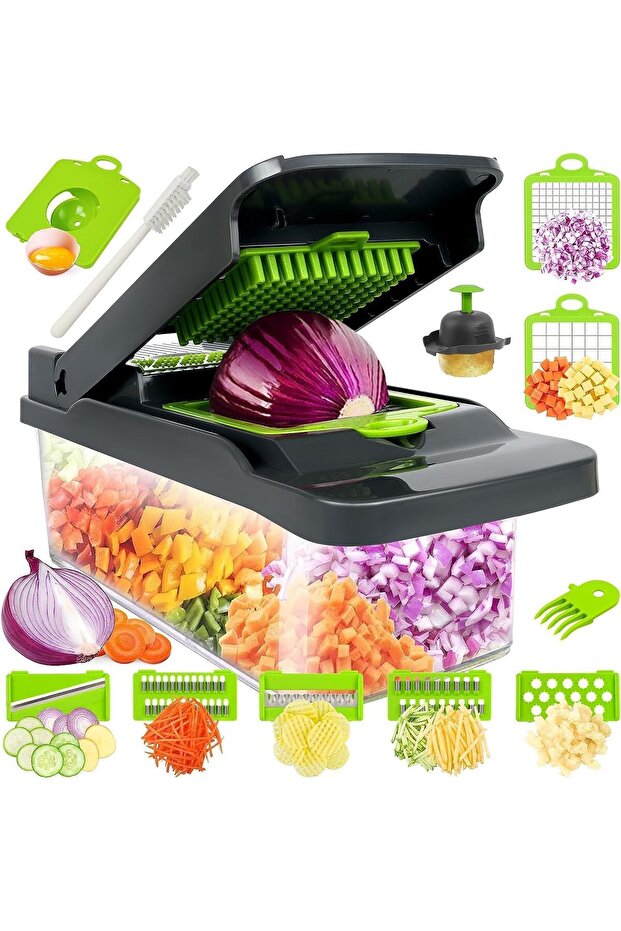 NEW Vegetable Chopper, Food Chopper, Pro 12 in1 Multifunctional Onion Chopper, Veggie Chopper, Veget