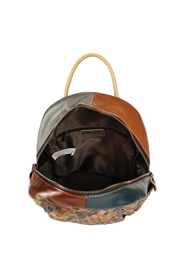 Rucsac dama multicolor piele naturala - 3