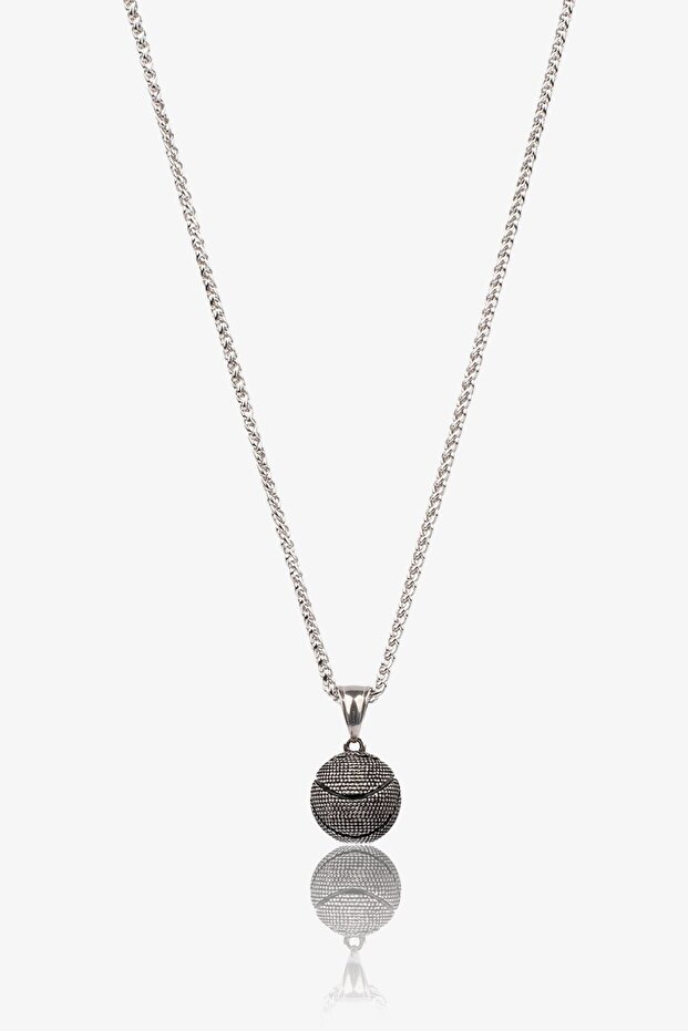 Basketball Ball Steel Necklace