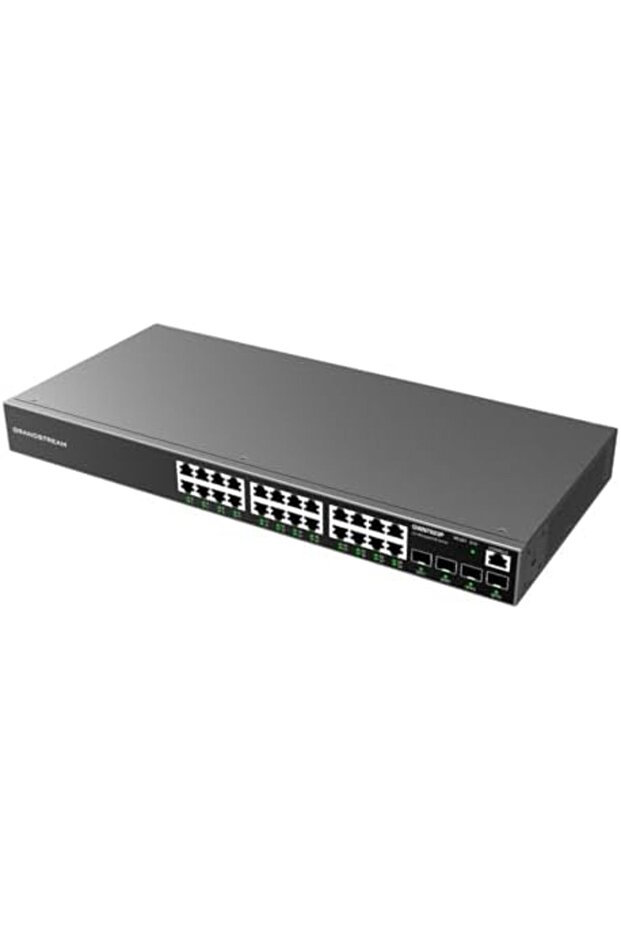 GWN7803P | مفتاح جيجابت إيثرنت من الطبقة 2+ مُدار بتقنية PoE بـ 24 منفذًا