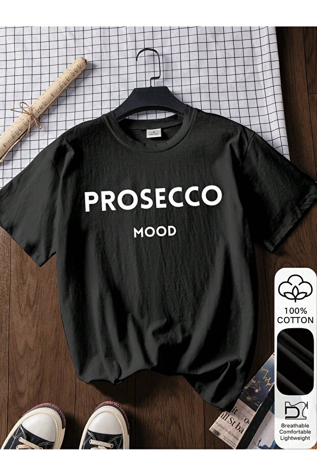 Prosecco Design Printed Cotton Tshirt