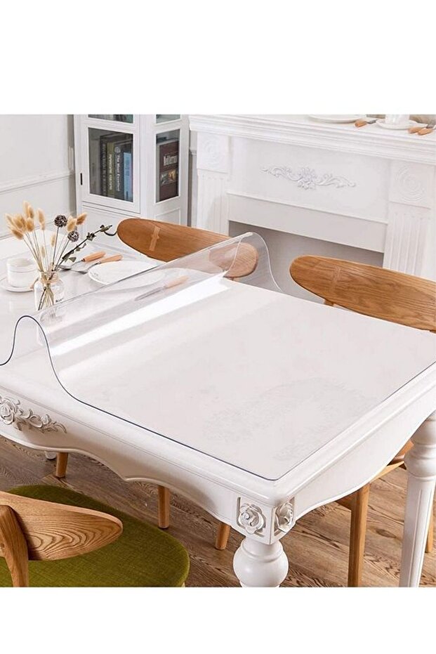 واقي مفرش طاولة شفاف سميك لجميع المقاسات 1.4 ملم - 3