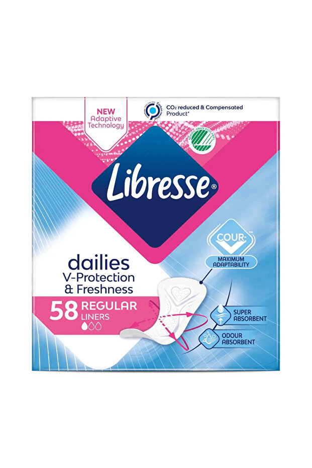Absorbante zilnice Normal, 58 bucati