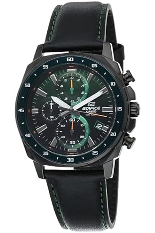 Edifice Men's Watch - EFV-600CL-3AVUDF Green Dial - 2