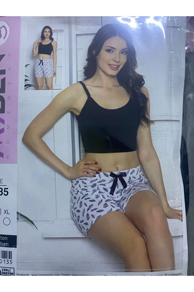 ip askılı 2'li şortlu takım - 1