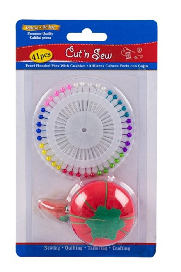 41pc Pins Set with Cushion - Sewing Craft Kit, Fabric Pins Organizer, DIY Accessories