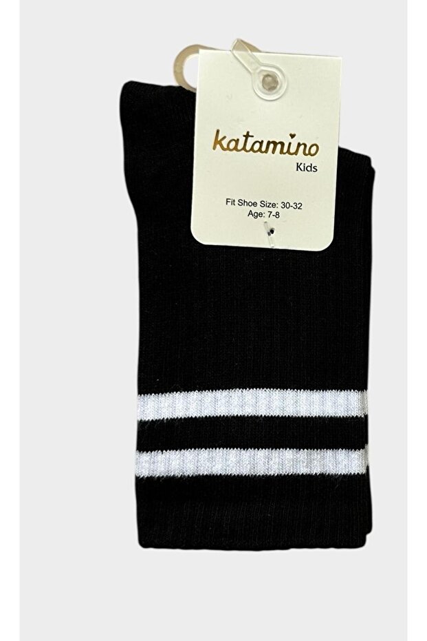 Black Striped Unisex Socket Socks