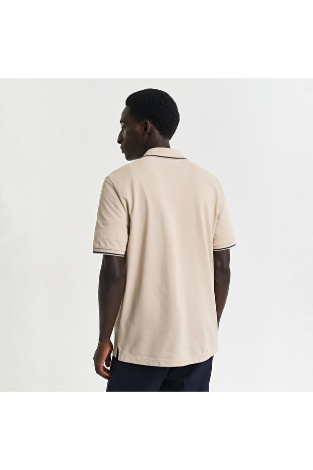 Erkek Bej Regular Fit Polo - 2