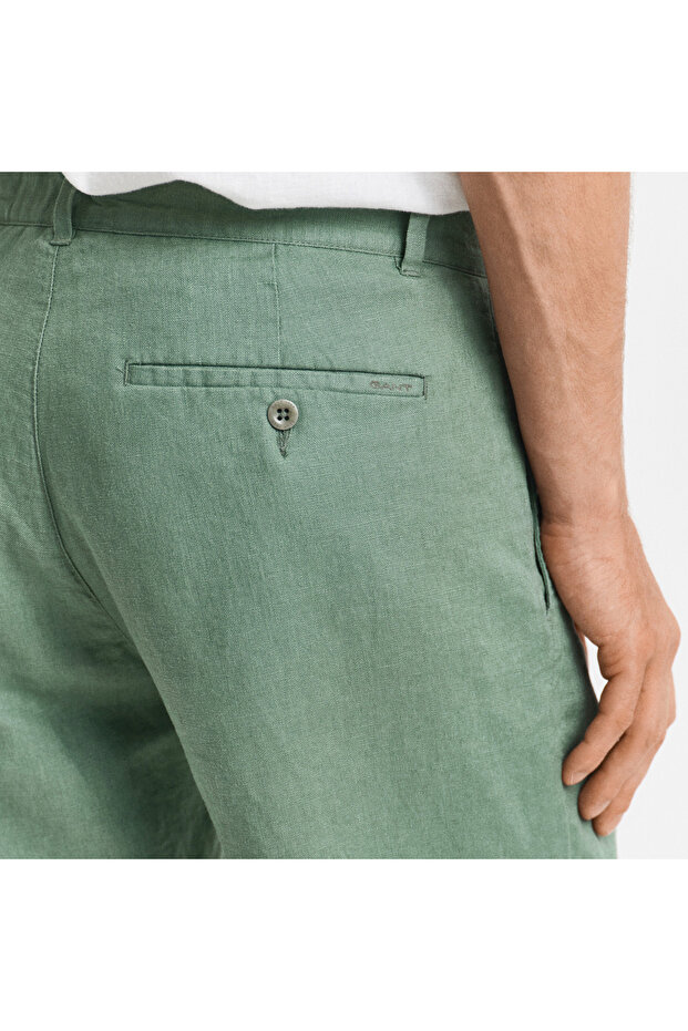 Erkek Yeşil Relaxed Fit Şort - 6