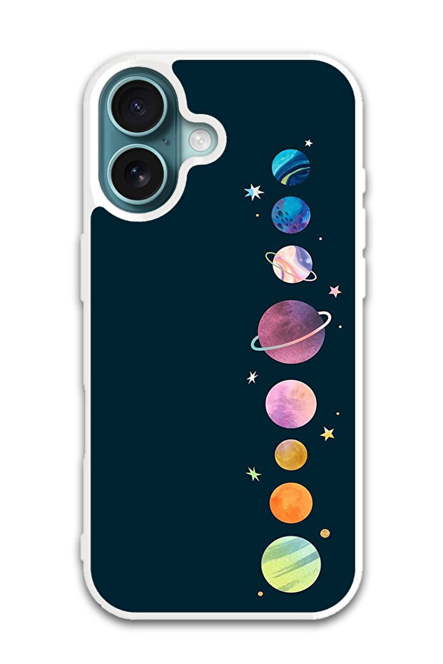 Protective Case Cover For APPLE IPHONE 16 Plus Space (White Bumper)