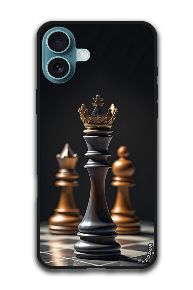Protective Case Anti Scratch Shock Proof Bumper Cover For iPhone 16 Plus (6.7)-inch Chess KING