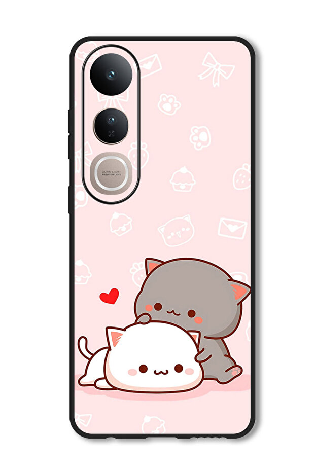 Case Compatible with Vivo V50 Lite Protection Shockproof Bumper Cover Cat Lovers