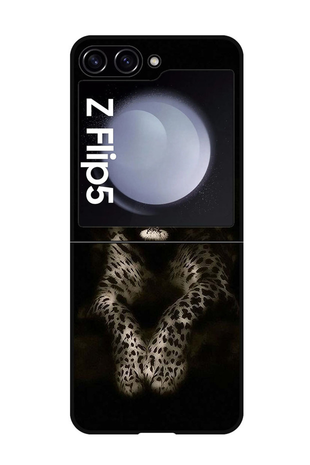 Protective Case Anti Scratch Shock Proof Bumper Cover For Samsung Galaxy Z Flip 5 Leopard