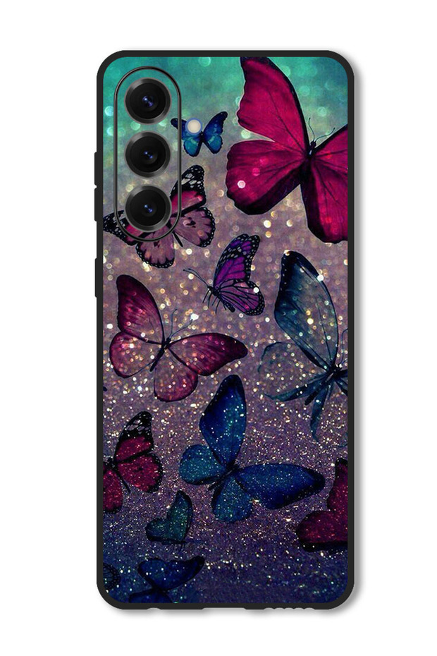 Case Compatible with Samsung Galaxy F16/ M16 Protection Shockproof Bumper Cover Glitters Butterflies
